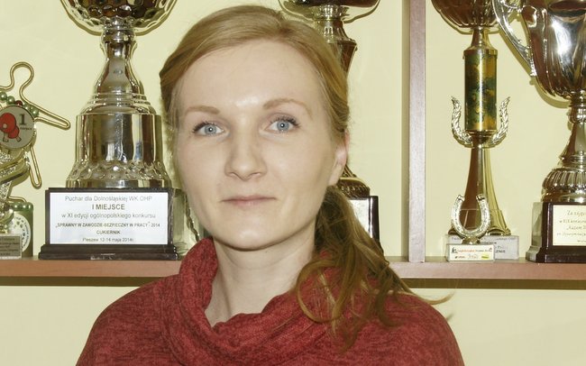 Katarzyna Wachowska, komendantka Hufca OHP w Strzelinie