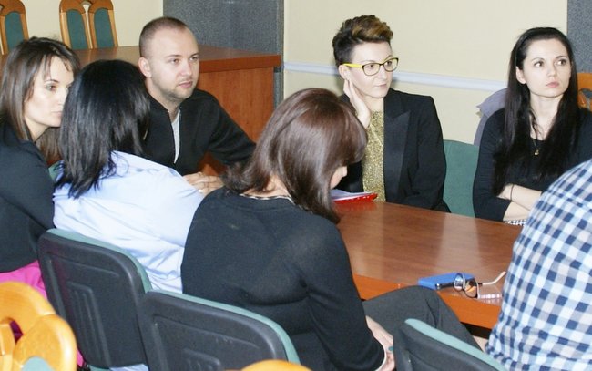 W spotkaniu wzięli udział pracownicy urzędu, zarządcy wspólnot i sołtysi