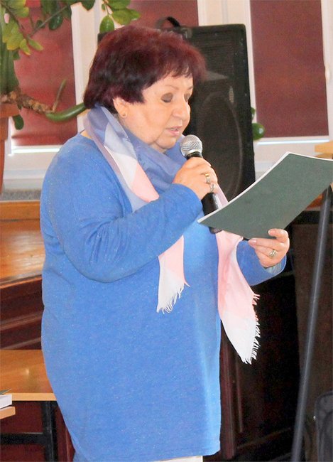Lidia Sobolewska, prezes Towarzystwa Opieki nad Zwierzętami w Strzelinie, tłumaczyła, na czym polega działalność organizacji
