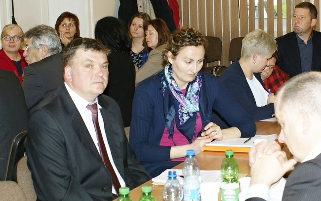 Borowscy radni i zaproszeni goście na marcowej sesji