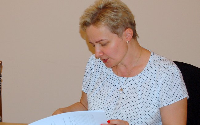 Dyrektor CKZiU w Ludowie Polskim Anna Banaś przedstawiła sprawozdanie z działalności swojej placówki
