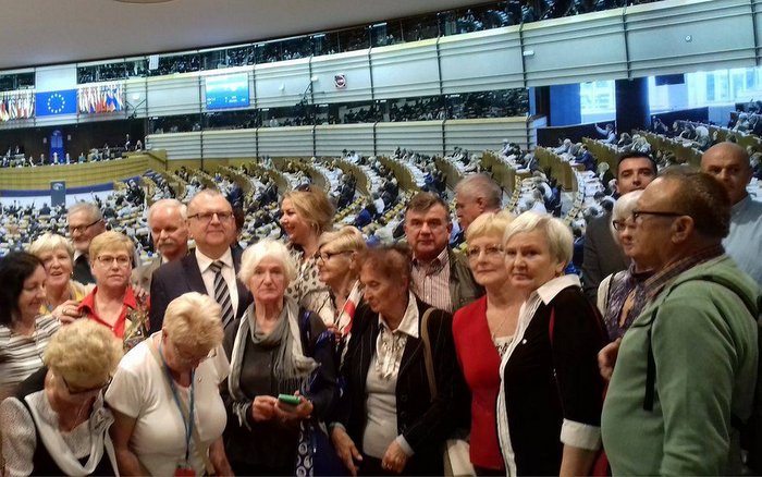 Głównym punktem pobytu było zwiedzanie Parlamentu Europejskiego