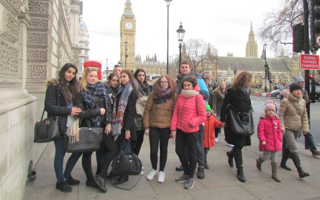 Grupa z Ludowa podczas zwiedzania Londynu (fot. Daniela Sobocińska)