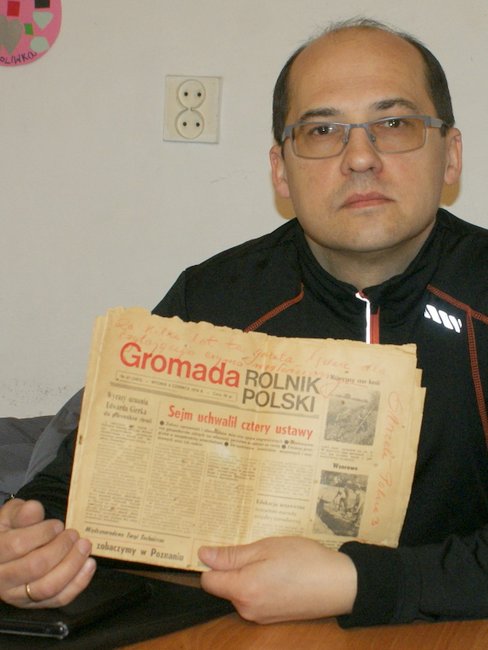 Andrzej Kawecki znalazł w odnawianej kanapie starą gazetę