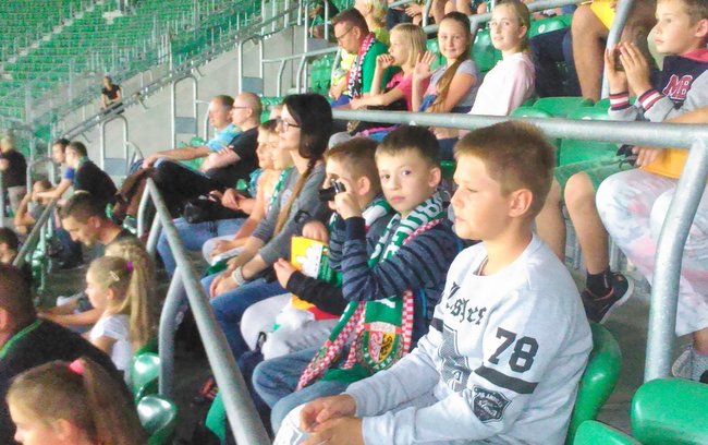Młodzi kibice za darmo obejrzeli mecz Śląska z Jagiellonią