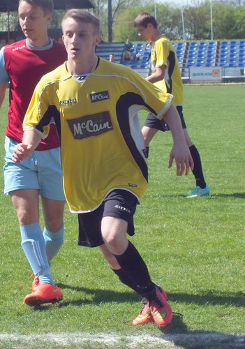Kamil Słowikowski zdobył jedną z bramek dla Strzelinianki