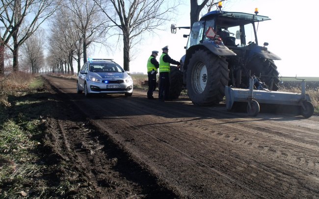 Policja upomniała właściciela i zobligowałą go do uprzątnięcia drogi między Borkiem Strzelińskim, a Boreczkiem