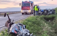 Tragiczny wypadek motocyklisty na drodze wojewódzkiej nr 395. Nie żyje 38-letni mężczyzna