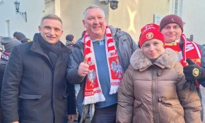 Przybił piątkę z Prezydentem Polski