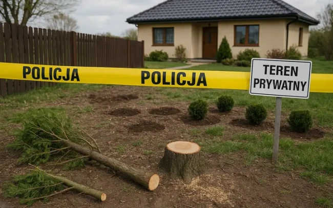 Kradzieże drzew i krzewów