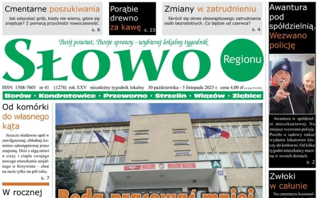 Nowe „Słowo Regionu”: mniej pracy w starostwie, więcej emocji pod spółdzielnią i niezwykłe odkrycia z dna kamieniołomu