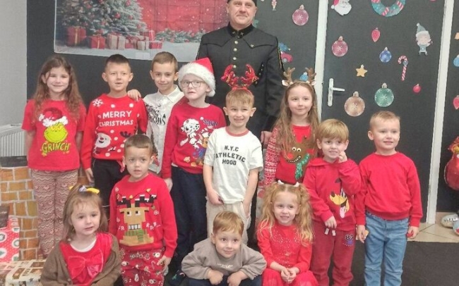 Barbórka z górnikiem