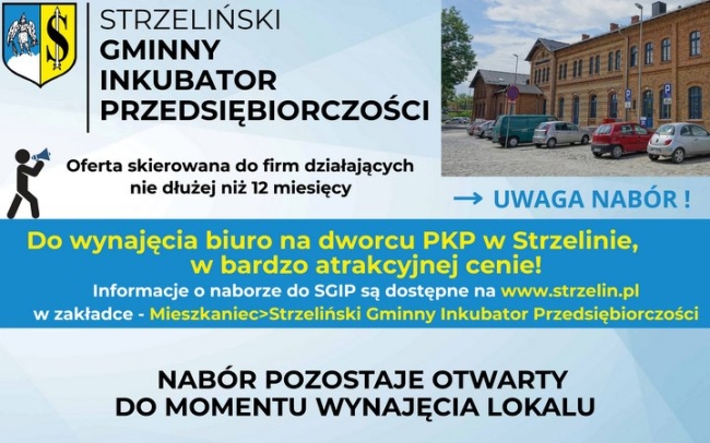 Trwa nabór do Strzelińskiego Gminnego Inkubatora Przedsiębiorczości