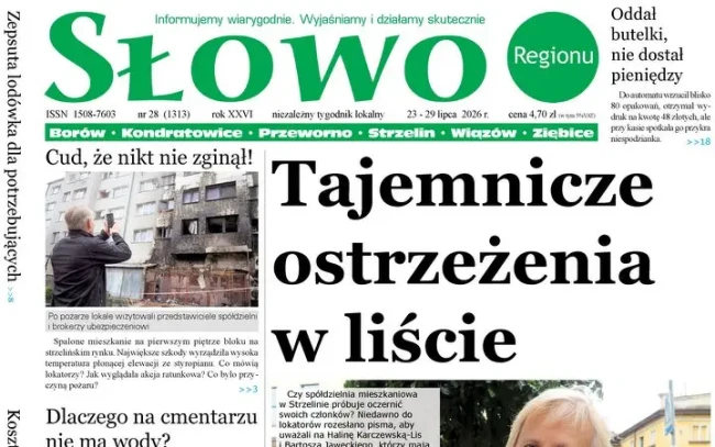 Najnowsze „Słowo Regionu”: o tym mówi się w naszym powiecie