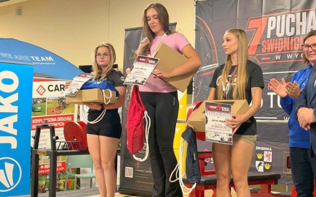 Klaudia na podium