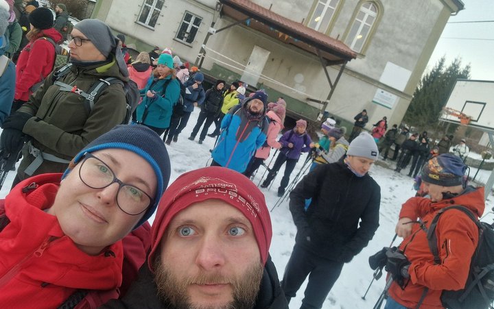 Zbigniew Brzozowski razem ze swoją dziewczyną, Beatą Połetek, zdecydował się wziąć udział w tej zimowej przygodzie. Fot. Zbigniew Brzozowski