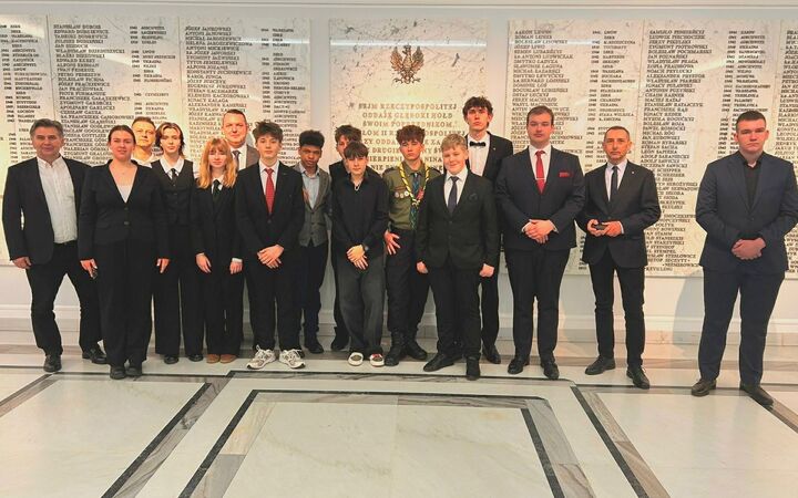 Członkowie Młodzieżowej Rady Gminy Strzelin odwiedzili Sejm RP. Fot. MRGS