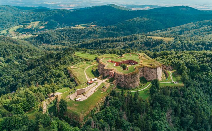 Twierdza Srebrna Góra – widok z lotu ptaka