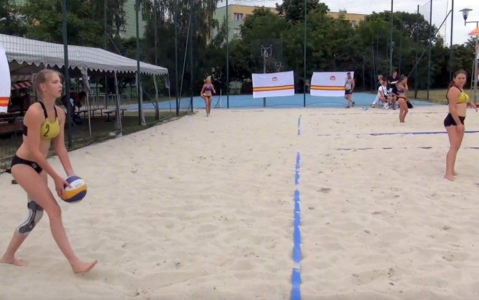 Mecz LO STRZELIN vs LO POLICE Mistrzostwa Polski w Piłce Plażowej 2018