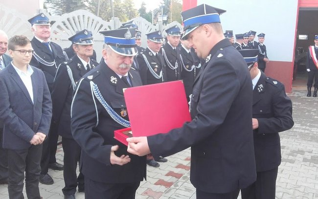 Druh Piotr Karpiński otrzymał tytuł honorowego prezesa Miejsko - Gminnego ZOSP RP w Wiązowie