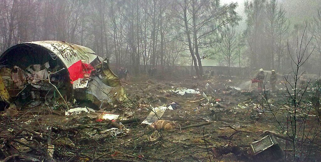 Fragment wraku polskiego samolotu w Smoleńsku. Foto: wikipedia