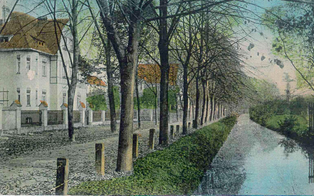 Na początku XX w. ulica Młynarska w Strzelinie określana była jako wodna promenada