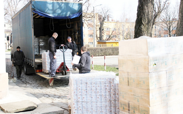 W marcu do GOPS przyjechała ciężarówka z żywnością