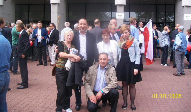 Na zdjęciu od lewej: Julianna Kania, pełnomocnik Tomasz Adam, Elżbieta Niżałowska, Marta Niżałowska, Grzegorz Tant