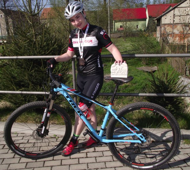 Katarzyna Białowąs ze Strzelina ostatnio wzięła udział w dwóch wyścigach rowerowych