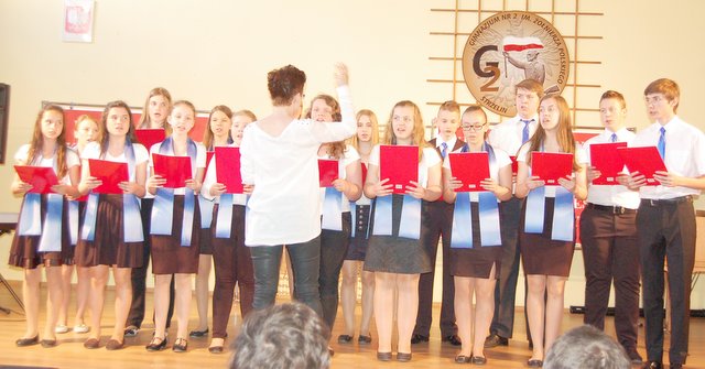 Zwycięski zespół „Triole” z Gimnazjum w Kuropatniku