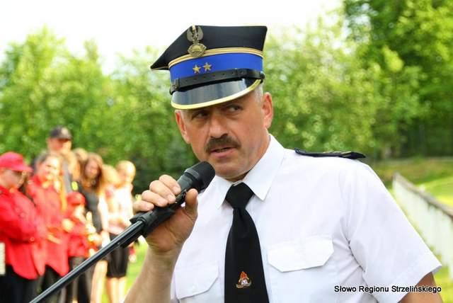 Komendant Powiatowy PSP w Strzelinie Wiesław Karpierz