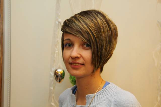 Joanna Zawłocka w nowej  fryzurze